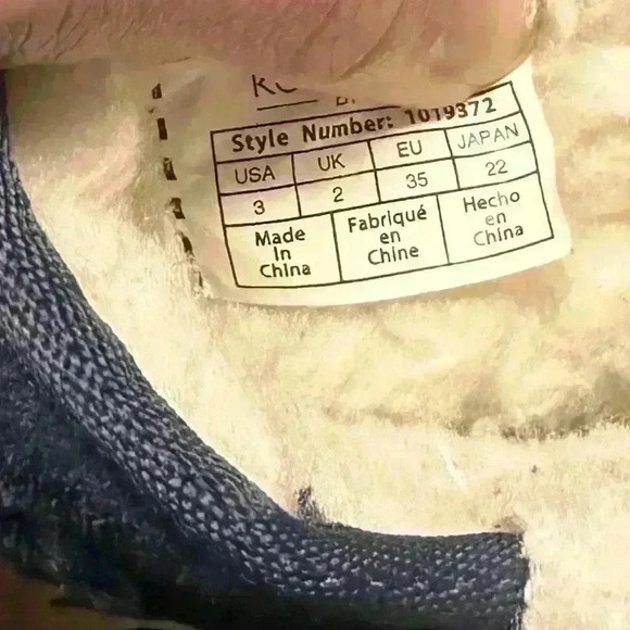 Girls' Kids' Koolaburra by Ugg Victoria Short Boots Blue Size 3 - Picture 4 of 4